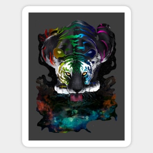 galaxy  tiger Sticker